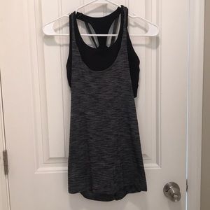 Lulu sports bra tank black